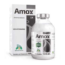 Antimicrobiano Amoxicilina Tri-Hidratada Amox J.A Uso Veterinário 100 ml 