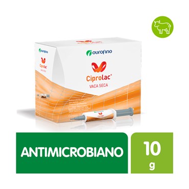 Antimicrobiano Intramamário Ciprolac Vaca Seca Uso Veterinário 10 g 