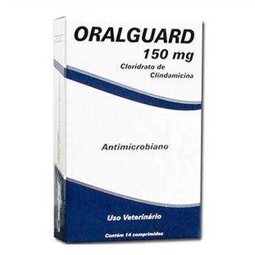 Antimicrobiano Oralguard para Cães e Gatos 150 mg 14 Comprimidos