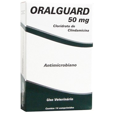 Antimicrobiano Oralguard para Cães e Gatos 50mg 14 Comprimidos