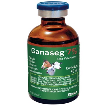 Antiparasitário Ganaseg 7% Injetável Elanco Uso Veterinário 30 ml 