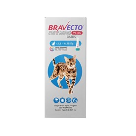 Antipulgas Bravecto Plus para Gatos de 2,8 a 6,25kg | 250mg - D10693012