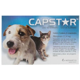 Antipulgas Capstar 11 mg Para Cães - 6 Comprimido