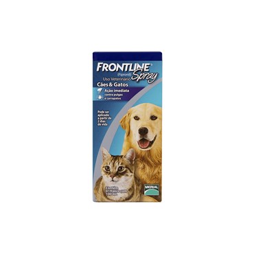 Antipulgas e Carrapatos Frontline Spray para Cães e Gatos 