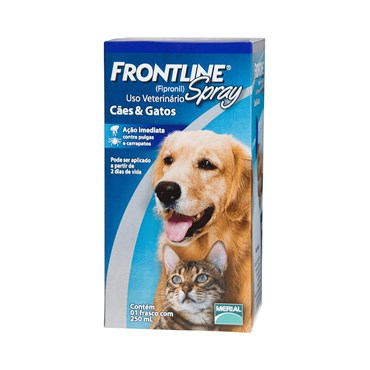 Antipulgas e Carrapatos Frontline Spray para Cães e Gatos 