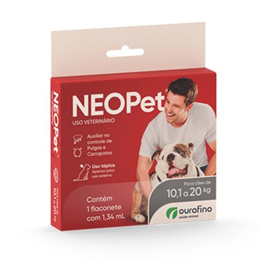 Antipulgas e Carrapatos Neopet Ourofino para Cães de 10,1 a 20kg
