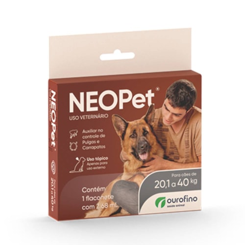 Antipulgas e Carrapatos Neopet Ourofino para Cães de 20,1 a 40kg