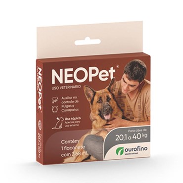 Antipulgas e Carrapatos Neopet para Cães de 20,1 a 40kg