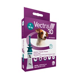 Antipulgas e Carrapatos Vectra 3D Pipeta para Cães de 4 a 10kg
