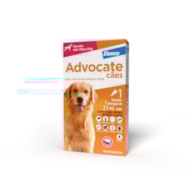 Antipulgas e Vermes Advocate Cães de 10 a 25kg (2,5 ml)