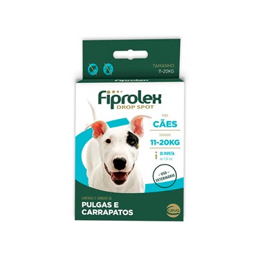 Antipulgas Fiprolex Drop Spot Ceva para Cães de 11 a 20 kg 