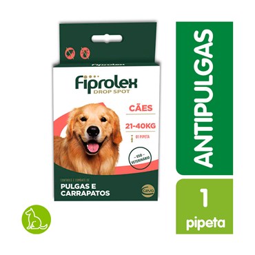 Antipulgas Fiprolex Drop Spot Ceva para Cães de 21 a 40 kg 