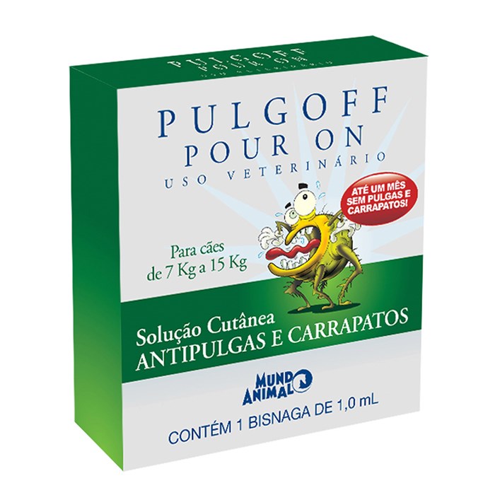 Antipulgas Pulgoff Pour On 1ml (7KG A 15KG) - Mundo Animal