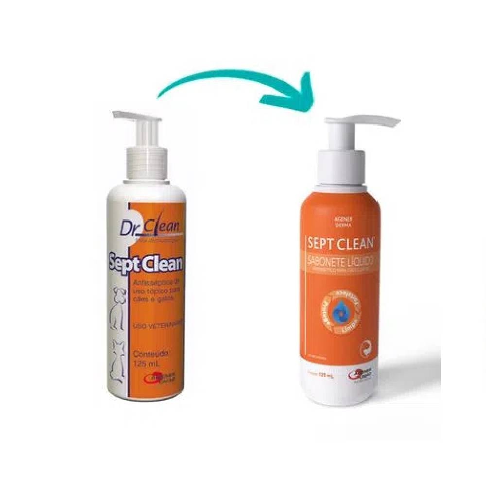 Antisséptico Sept Clean para Cães e Gatos 125 ml