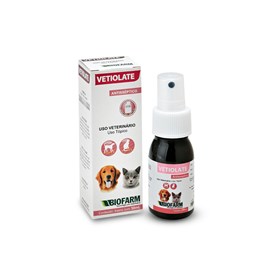Antisséptico Vetiolate Biofarm Spray para Cães e Gatos 30 ml