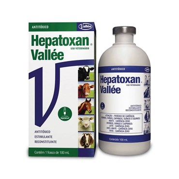 Antitóxico Hepatoxan Vallée Injetável Uso Veterinário 100 ml