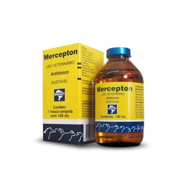 Antitóxico Mercepton Bravet Injetável Uso Veterinário 100 ml 