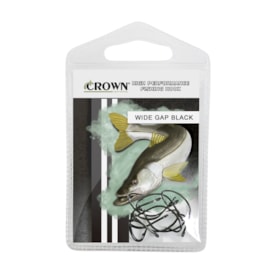 Anzol Crown Wide Gap Niquelado para Pesca 