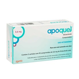 Apoquel Dermatológico 3,6 Mg Cães - 20 Tablets