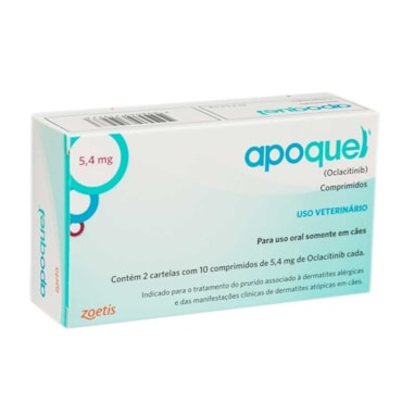 Apoquel Dermatológico 5,4 Mg Cães - 20 Tablets