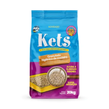 Areia Granulado Higiênico de Madeira Kets