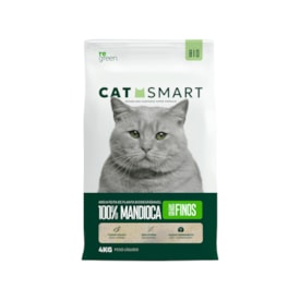 Areia Higiênica Cat Smart Bio Grãos Finos para Gatos 4 kg