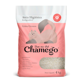 Areia Higiênica Chamego de Grãos Grossos 4KG