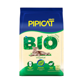 Areia Higiênica Granulado Sanitário Pipicat Bio Vegetal 1,8 kg