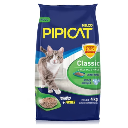 Areia Higiênica Pipicat Classic 