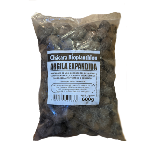 Argila Expandida 600 g - Chácara Bioplanthion
