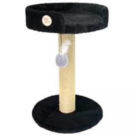 Arranhador Jumper com Caminha Para Gato 40X40X60 cm Preto 1954-1 São Pet