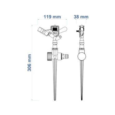 Aspersor de Impluso Setorial Para Engate Rápido 78527/401 - Tramontina - imagem adicional