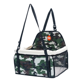 Assento Transpet Big Tubline para Transporte Pet até 15kg Camuflado Creme