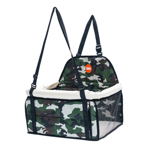 Assento Transpet Big Tubline para Transporte Pet até 15kg Camuflado Creme