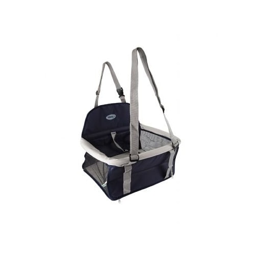 Assento Transpet para Transporte de Cães e Gatos Azul Marinho e Cinza - Tubline