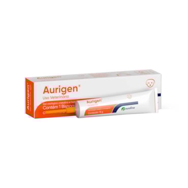 Aurigen Tratamento Otológico Ourofino para Cães Gel 15g