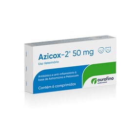 Azicox-2 Ourofino para Cães e Gatos 50mg 