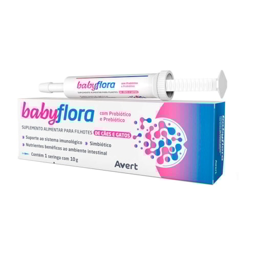 Babyflora Suplemento Alimentar Cães e Gatos Filhotes 10 g