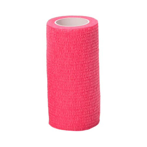 Bandagem Elástica Autoaderente Coesiva 10 cm X 4,5 m Rosa Covetrus