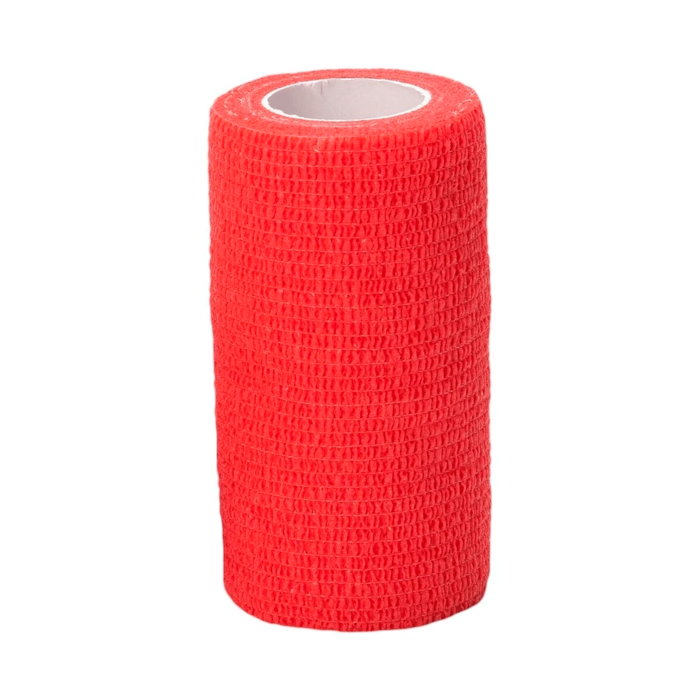 Bandagem Elástica Autoaderente Coesiva 10 cm X 4,5 m Vermelha Covetrus