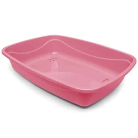 Bandeja Sanitária Alta Para Gatos Cat Plus Rosa - Pet Injet