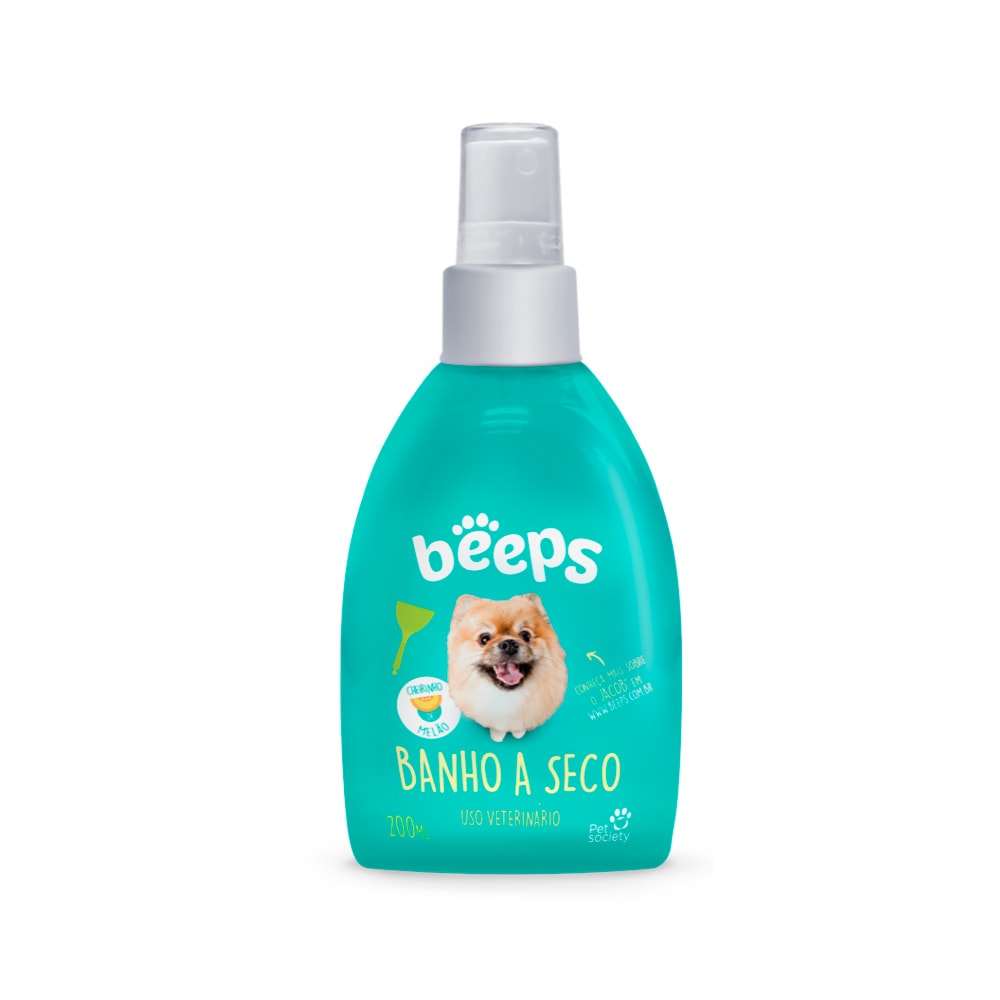 Banho a Seco Beeps Pet Society para Cães e Gatos 200ml