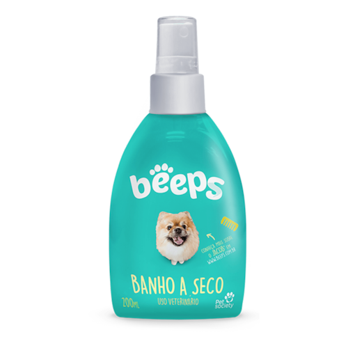 Banho a Seco Beeps Pet Society para Cães e Gatos 200ml
