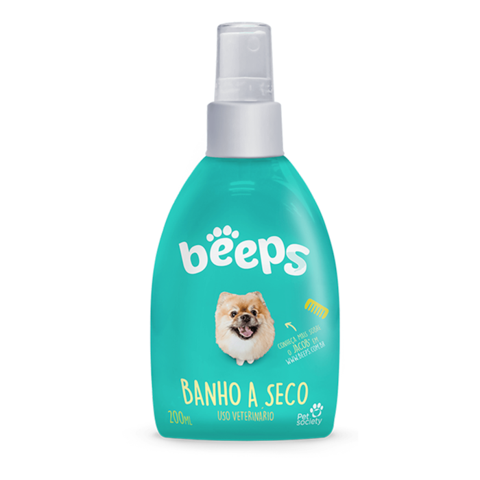 Banho a Seco Beeps Pet Society para Cães e Gatos 200ml