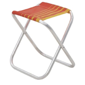 Banqueta de Praia Dobrável Tramontina Fiji em Alumínio – Laranja e Amarelo 92900301