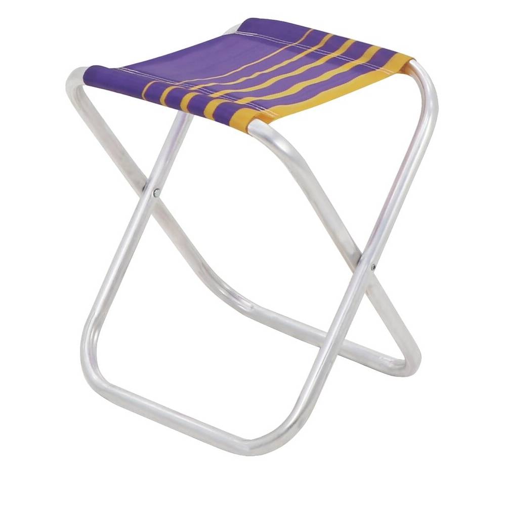 Banqueta de Praia Dobrável Tramontina Fiji em Alumínio – Roxo e Amarelo 92900303