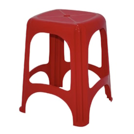 Banqueta Tramontina Niterói em Plástico Polipropileno Vermelho 92411040