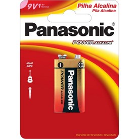 Bateria Panasonic 9V com 1 Unidade Ref. P20346