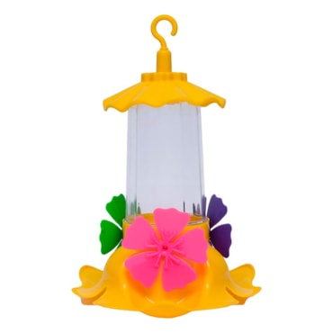 Bebedouro para Beija-Flor Forth Jardim 220ml Anti-Formiga Amarelo