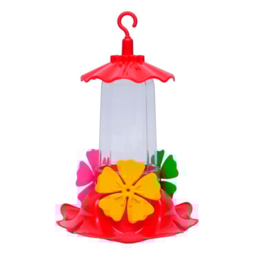 Bebedouro para Beija-Flor Forth Jardim 220ml Anti-Formiga Vermelho